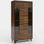 Witryna Frida II W2D shirin walnut Witryna Frida II W2D shirin walnut