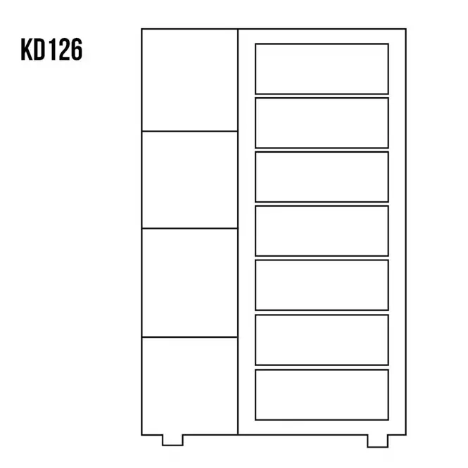 Komoda Sosnowa KD126 surowy