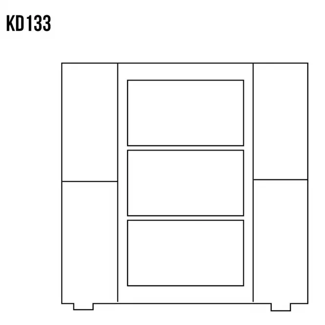 Komoda Sosnowa KD133 surowy