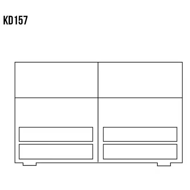 Komoda Sosnowa KD157 surowy