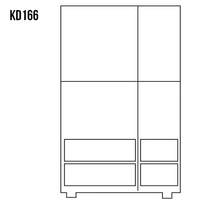 Komoda Sosnowa KD166 surowy