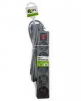 Przedłużacz z wyłączn. Q-394f 5x z/u 2m grey