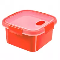 Pojemnik na żywność kwadrat Steamer 1.1l 249954 czerwony