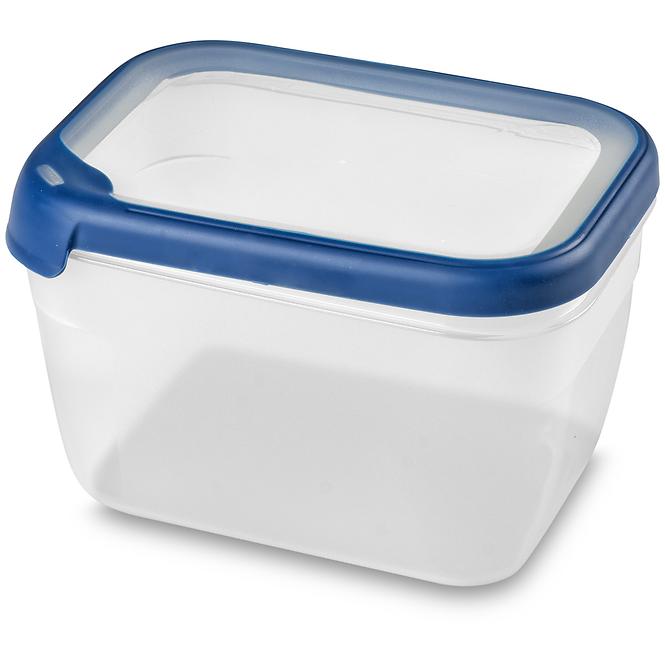 Pojemnik prostokątny 2.4l 252258 transparentny/ niebieski