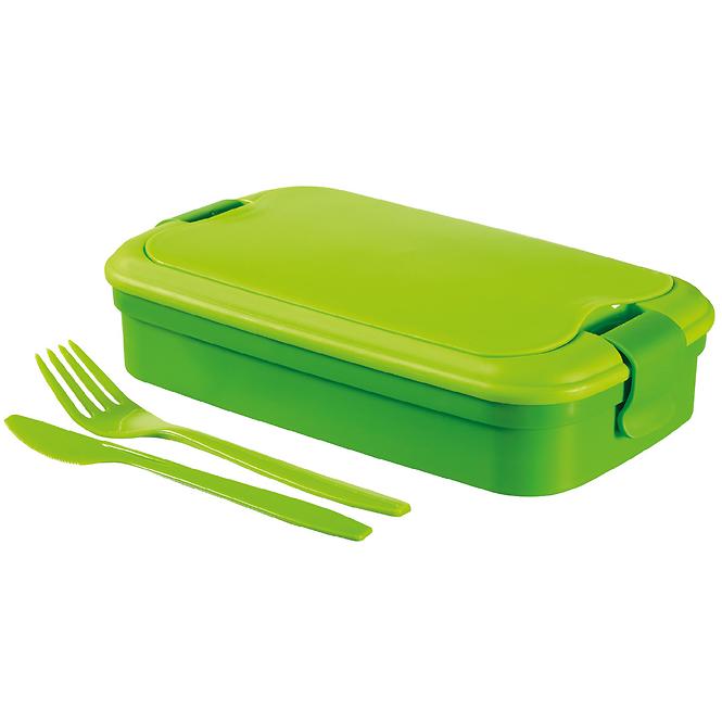 Pojemnik śniadaniowy ze sztućcami lunch&go 1,4l 224315