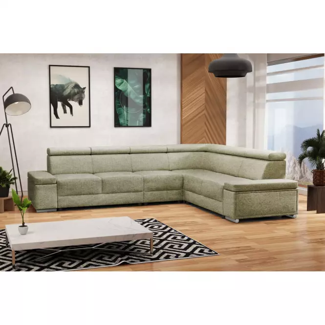 Narożnik z funkcją spania Ester B+2F+R+3+B uniwersalny Majestic 607