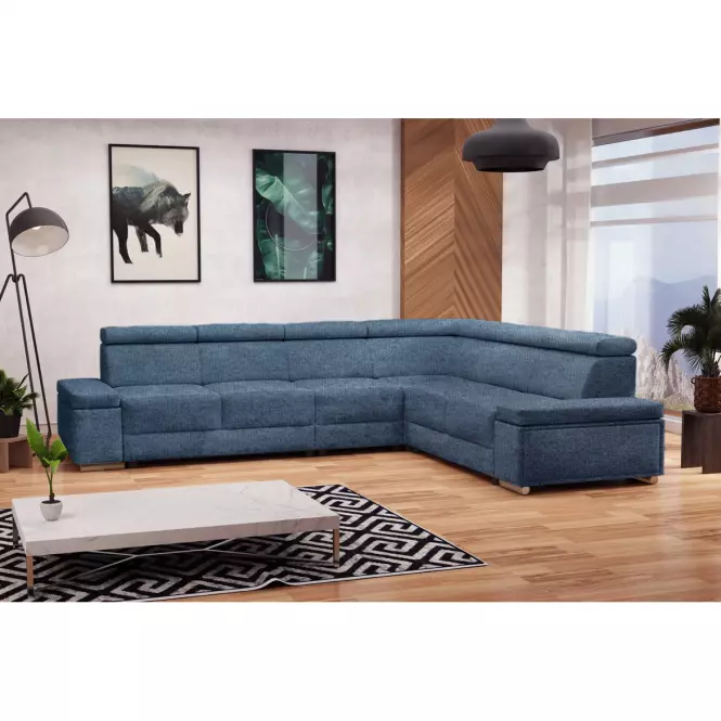 Narożnik z funkcją spania Ester B+2F+R+3+B uniwersalny Majestic 615