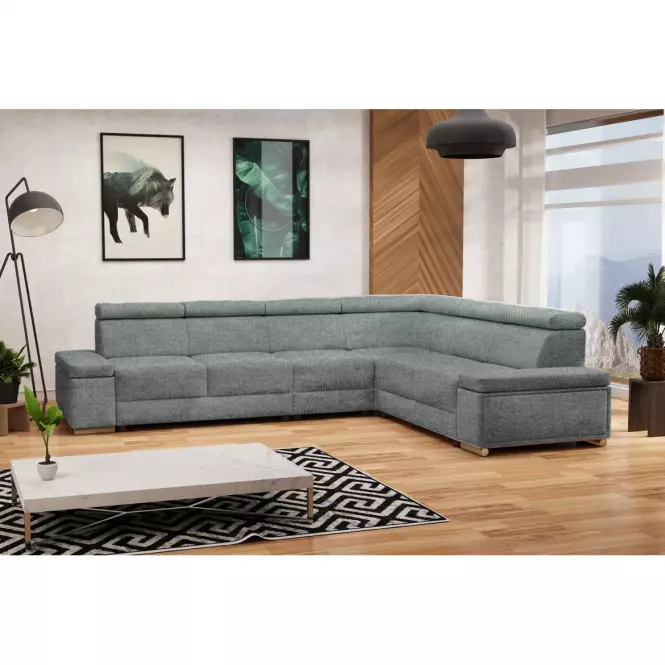 Narożnik z funkcją spania Ester B+2F+R+3+B uniwersalny Majestic 617