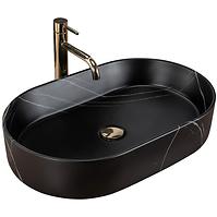 Umywalka nablatowa Nadia 60 Black Stone Matt Rea-U8565 