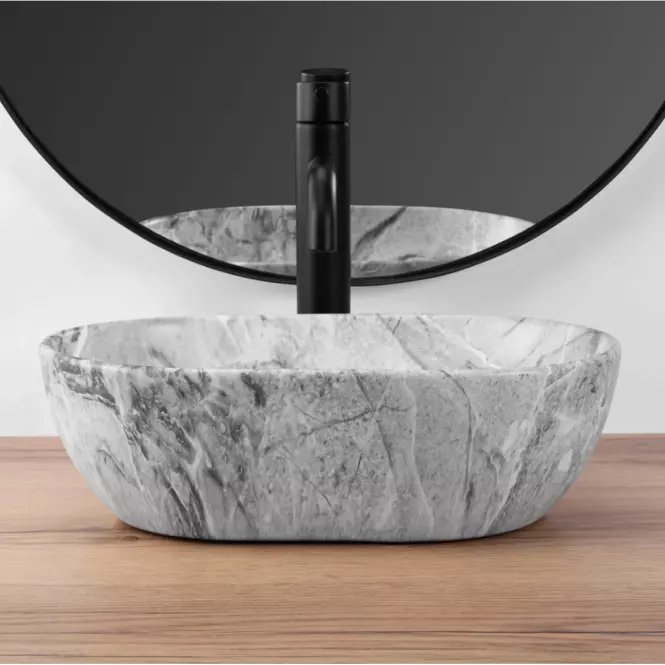Umywalka nablatowa Amelia Mini Stone Matt Rea-U9109 
