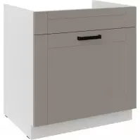 Szafka kuchenna Luna claygrey/biały 80ZL 1S BB