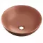 Umywalka Luqa nablatowa 40 cm okrągła terracotta mat