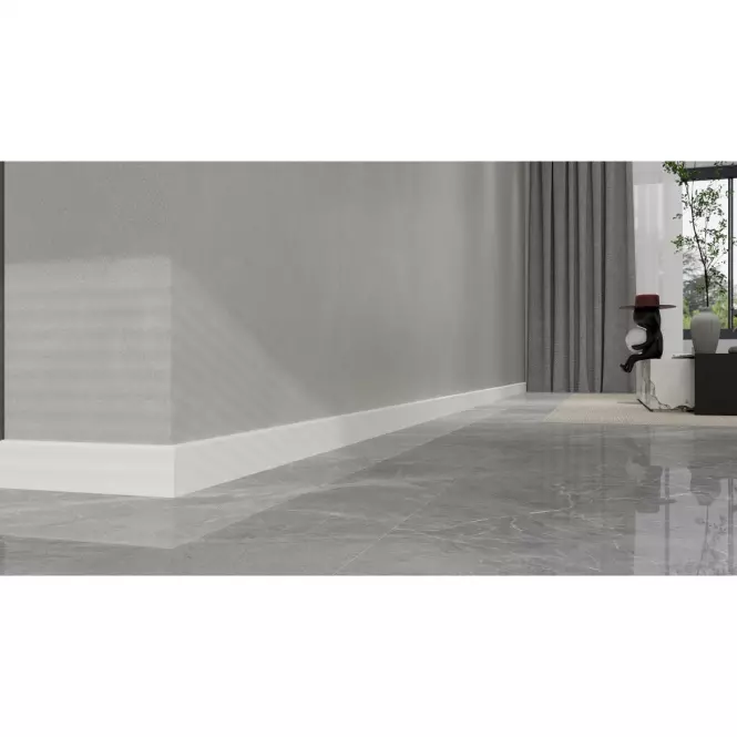 Listwa przypodłogowa MDF Classic 80 Biały Mat 2.2m
