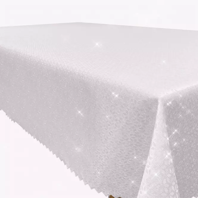 Obrus Glitter srebrny plaster miodu 100x140 cm,2