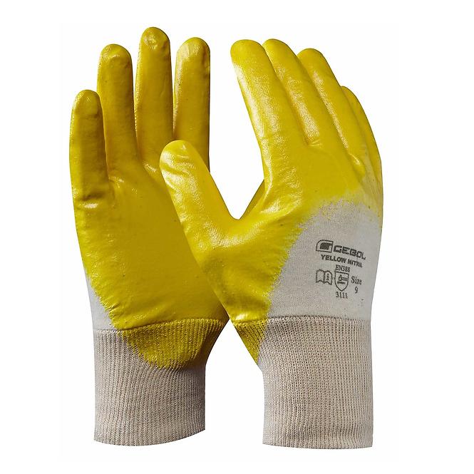 Rękawice yellow nitril 10