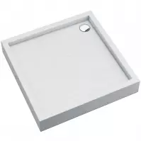Brodzik kwadratowy Astrix 90x90x16 biały struktura AQM4731BST