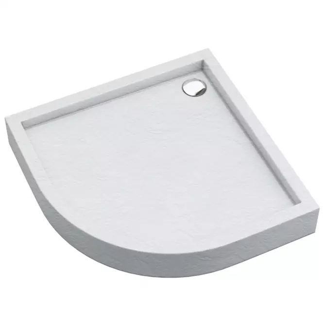 Brodzik półokrągły Astrix 90x90x16 biały struktura AQM4734BST