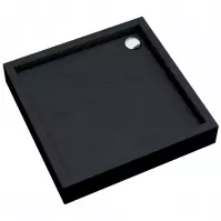 Brodzik kwadratowy Astrix 90x90x16 czarny struktura AQM4731CST