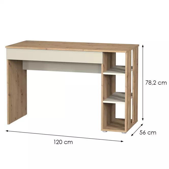 Biurko Camari 1S Dąb Artisan/Casmhere