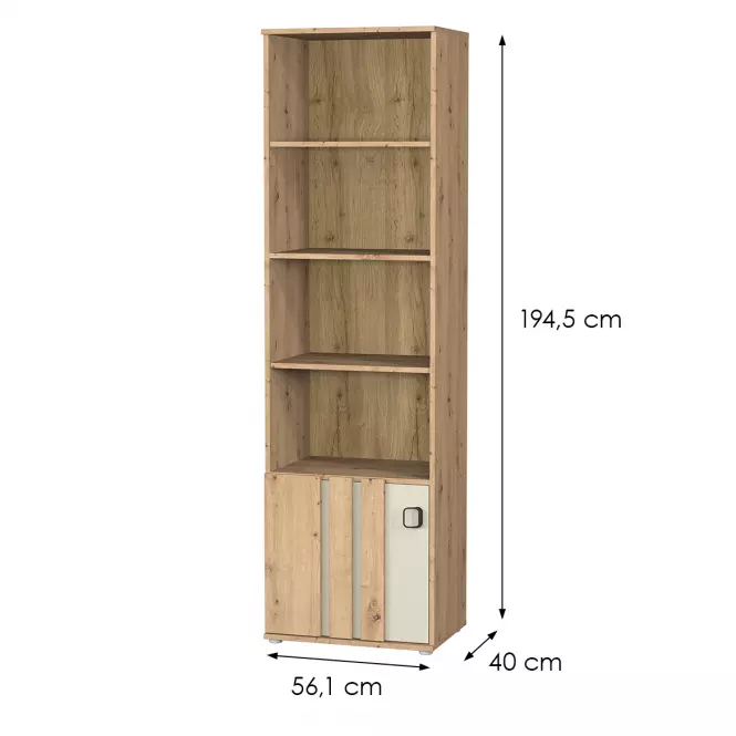 Regał 1d Camari Dąb Artisan/Casmhere