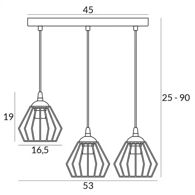 Lampa Grom 2992/Z-B-3 LW3
