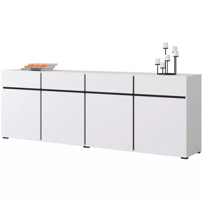 Komoda Cross4d4s Biały/Czarny