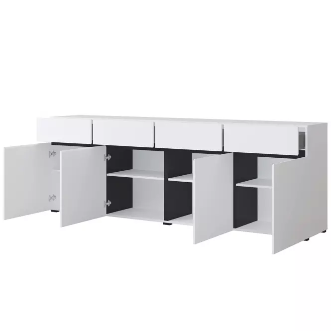 Komoda Cross4d4s Biały/Czarny