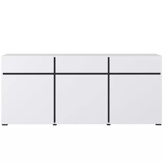 Komoda Cross3d3s Biały/Czarny