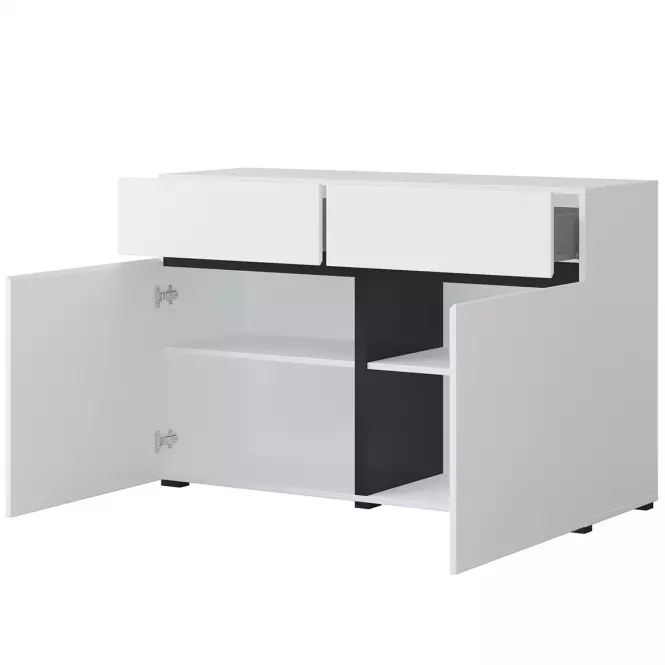 Komoda Cross2d2s Biały/Czarny