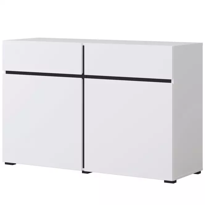 Komoda Cross2d2s Biały/Czarny