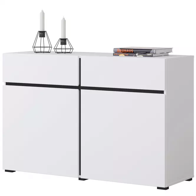 Komoda Cross2d2s Biały/Czarny