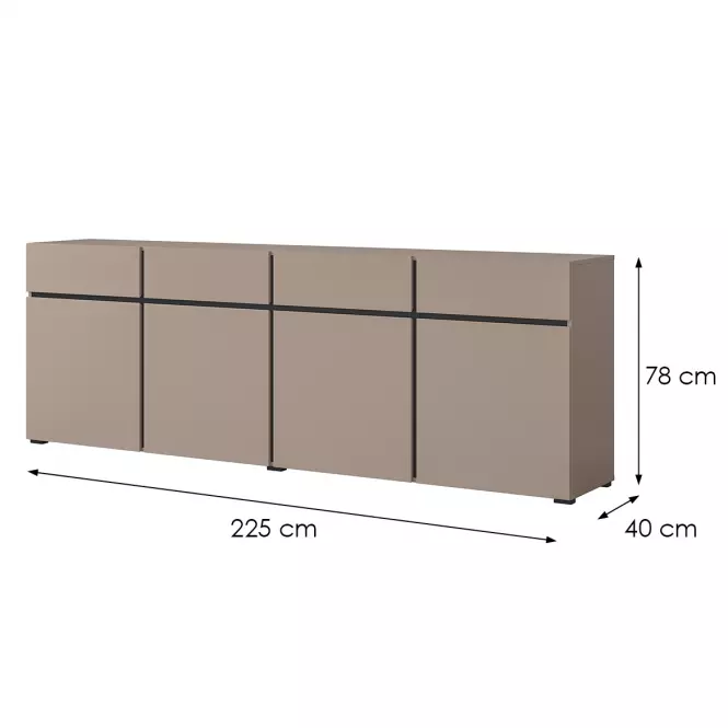Komoda Cross4d4s Congo/Czarny