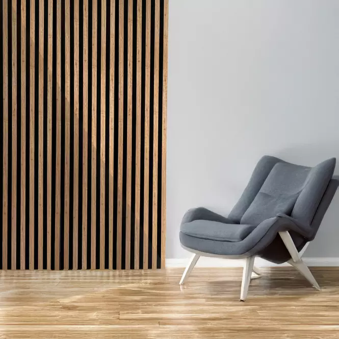 Lamele akustyczne 3D na filcu Dąb 30x265cm