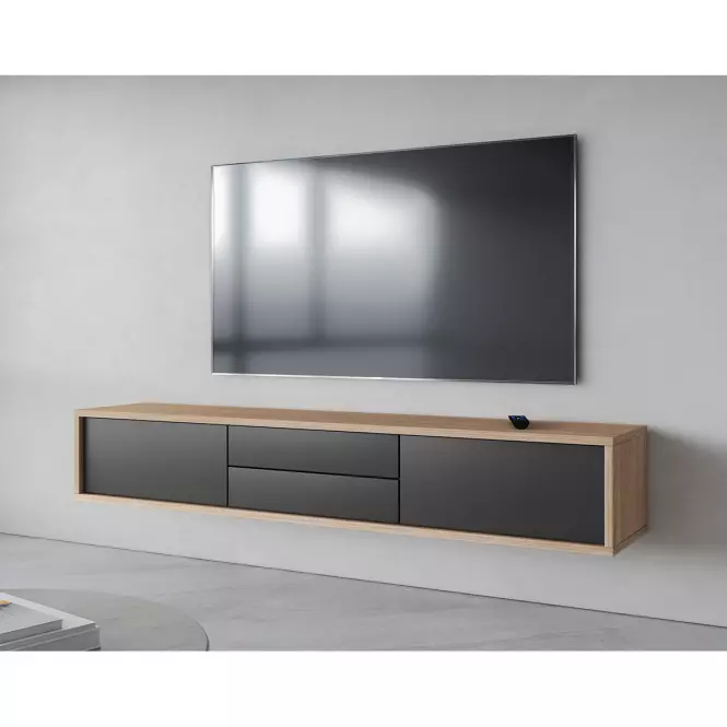 Szafka RTV Frida  2k2s 39 Dąb Olejowany/Antracyt,6