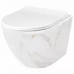 Miska WC Carlos duroplast/Flat/Zm Aiax Shiny 