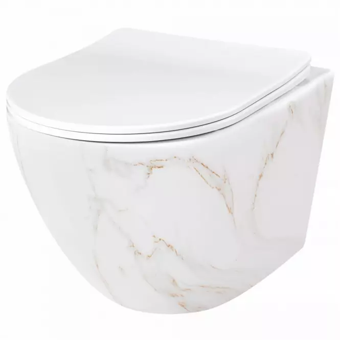 Miska WC Carlos duroplast/Flat/Zm Aiax Shiny 