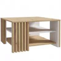 Stolik Zaandam dąb artisan/biały