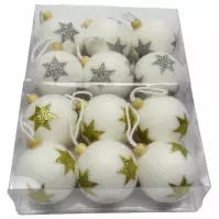 Bombki 6cm 6 ks mix 41833