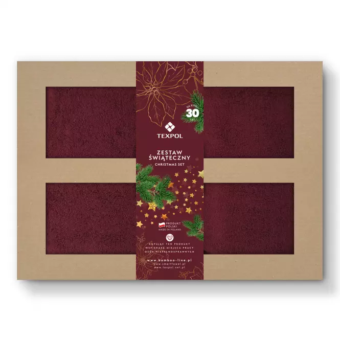 Komplet ręczników z.12 cabernet