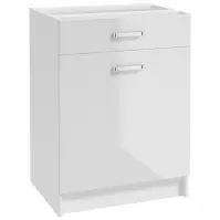 Szafka kuchenna Arosa B60 1D1S biała