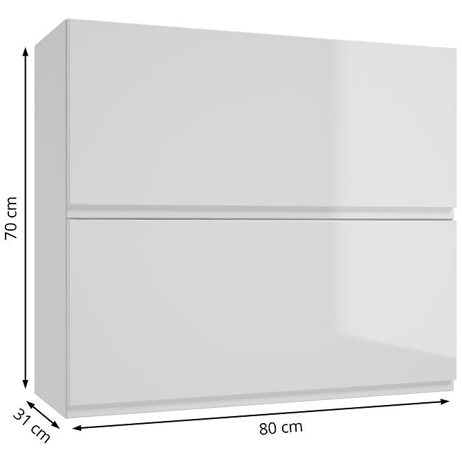 Szafka kuchenna pod okap Paro A80 80x70x31 2D0S biała