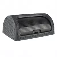 Chlebak rattan 41,7x26,9x18,1 popiel