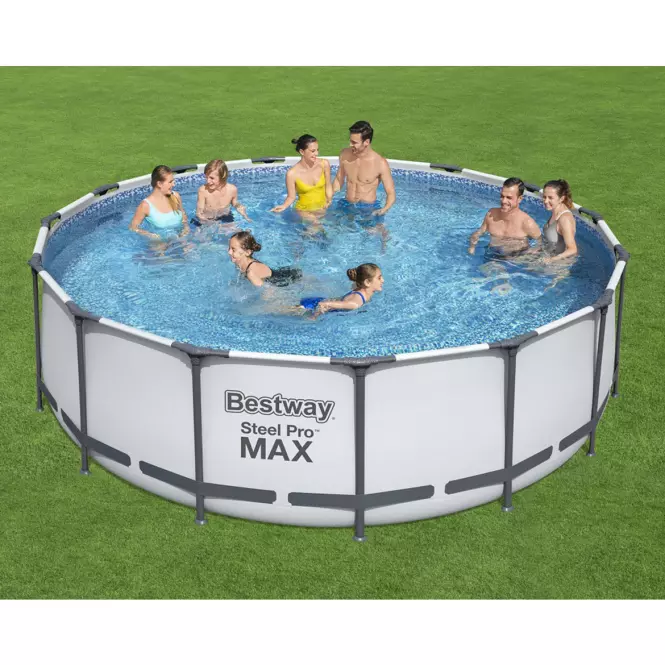Basen stelażowy z pompą 4,57x1,22 m 56438