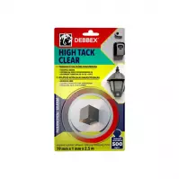 Debbex Taśma Dwustronna High Tack Clear 19mm x 2.5m