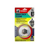 Debbex Taśma Dwustronna High Tack Clear 19mm x 2.5m