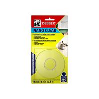 Debbex Taśma Dwustronna Nano Clear 19mm x 2.5m