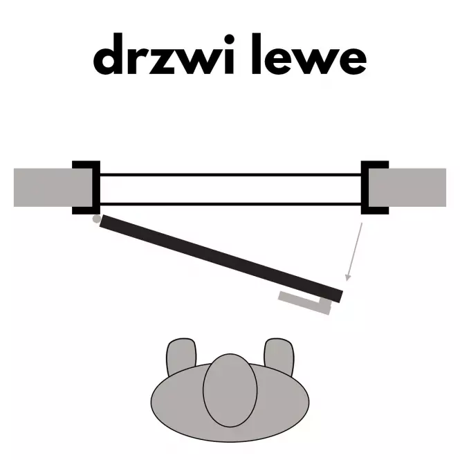Drzwi wewnętrzne SONATA 2*6 70L Dąb Grandson WC+PODC,2
