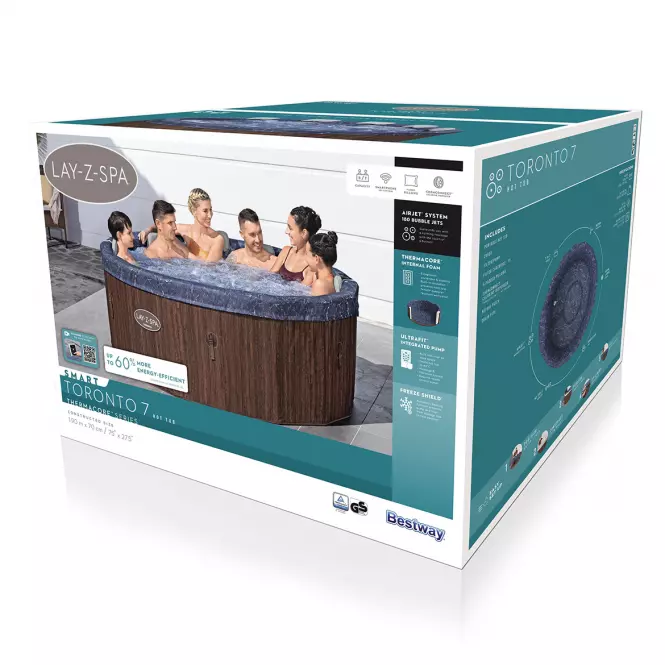 Basen z hydromasażem Spa 1.9x0.7m Toronto 6001W
