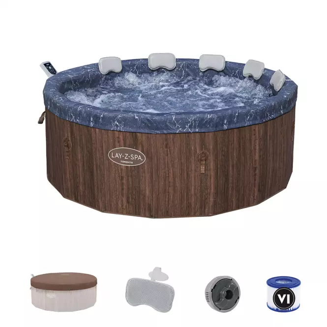 Basen z hydromasażem Spa 1.9x0.7m Toronto 6001W