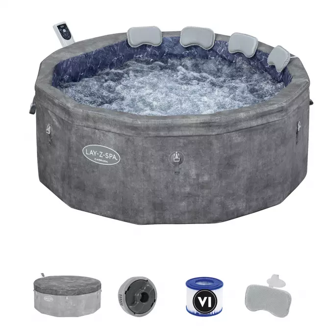 Basen z hydromasażem Spa 1.7x0.65m Carrara 6001V